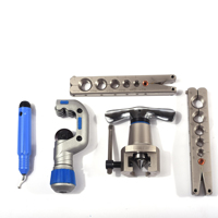 Kit de herramientas de remachado acampanado de tubo de cobre con herramienta de abocardado de cortador-Expansor de tubo manual de rebordeador de siete orificios de dos orificios de la CT-2029