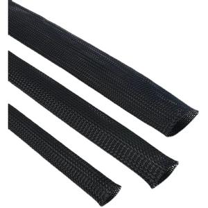 ปลอกสายเคเบิลถัก PET ที่มีความหนาแน่นสูงขยายได้ปลอกหุ้มไนลอนหุ้มฉนวน - Product Image 2