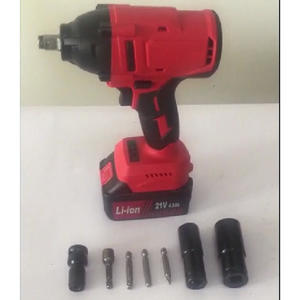 ประแจบลัชเลสอื่นๆ แรงบิด 500 นิวตันเมตร 2200 รอบต่อนาที แบตเตอรี่ลิเธียมสีแดงแบบชาร์จได้ สำหรับซ่อมยางรถยนต์ - Product Image 2