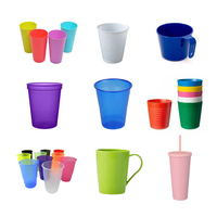 Máquina de inyección prefabricada personalizada, molde de taza de pared delgada de plástico PP, molde de tazón y platillo