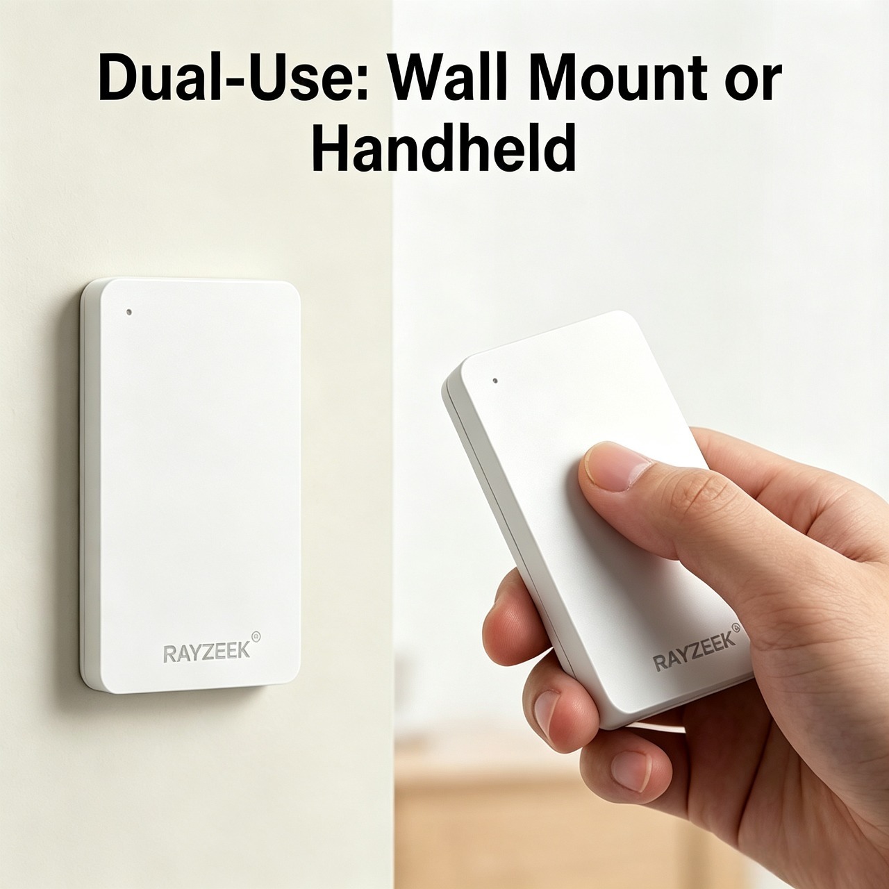 Portable Wireless Remote Switch – Stick-On No-Wiring Manual Switch for Extra Rooms - View 2