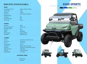 Kandi 4x4 AWD <b>Electric</b> <b>UTV</b> 10kW 15.36kWh Lithium Battery EPS Adult Utility Vehicle - Product Image 6