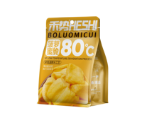 Vente en gros de chips de mangue séchées FD 80g en vrac - Snack de fruits tropicaux croustillants et sucrés, faible en huile, sain et végétalien