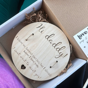 Ciao papà segno annuncio gravidanza a papà nuovo regalo papà - Product Image 5