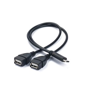 15W3A <span class=keywords><strong>USB</strong></span> C ตัวผู้เป็น <span class=keywords><strong>USB</strong></span> คู่2.0สายชาร์จไฟแบบแยกตัวเมีย - Product Image 4