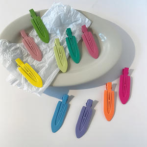 Pinzas de pelo de Metal sin curvas para mujeres y niñas, flequillo lateral sin costuras, pasador sin arrugas, accesorios de maquillaje para la cara, aleación - Product Image 4