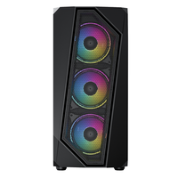 Boîtier d'ordinateur OEM Mini 0,5 mm SPCC avec revêtement noir, ATX/M-ATX/ITX, USB1.0*2+HD AUDIO USB3.0*1, 330*200*445 mm, ventilateur, châssis en plastique