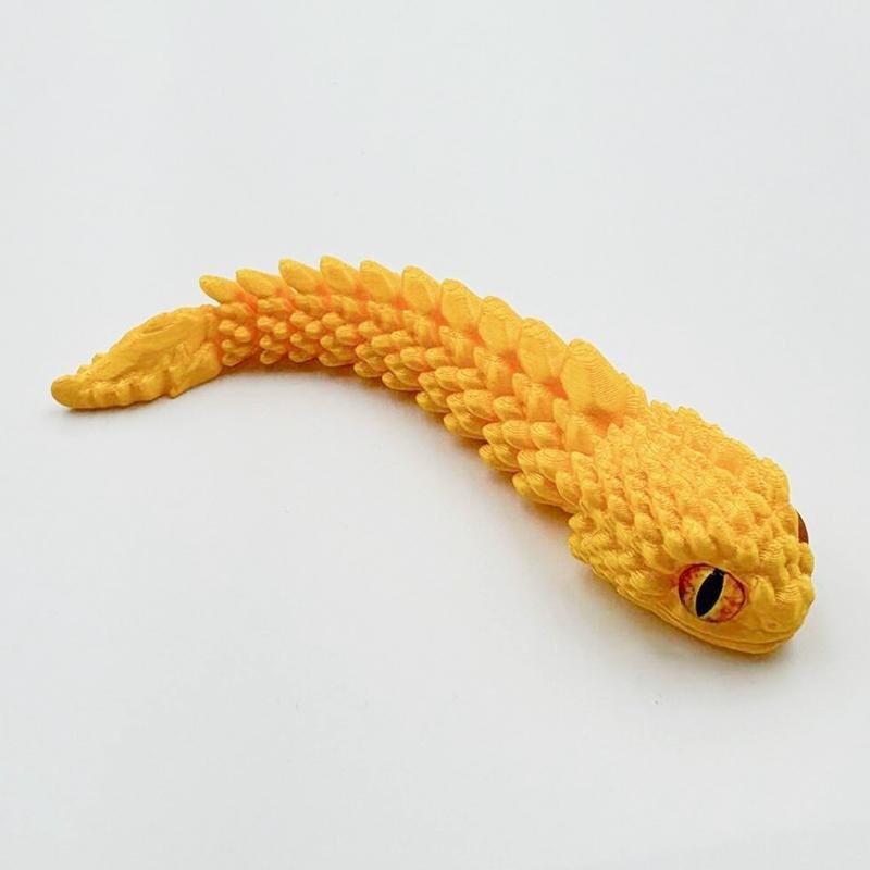 13.5cm golden rock snake