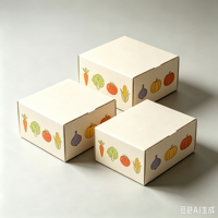 Coffret cadeau de fruits et légumes de Noël très vendu, personnalisable en taille et en design