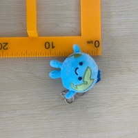 Mignon porte-clés en peluche Terre de 10 cm, en coton doux et en tissu, pendentif pour sac avec logo personnalisé, jouet en peluche