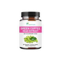 Offre Spéciale – Capsules d'extrait de grains de café vert pour la perte de poids chez l'adulte, suppression de l'appétit, qualité alimentaire naturelle