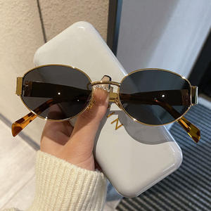 Lunettes de soleil rondes pour femmes, protection UV tendance, lunettes de conduite, lunettes de soleil photochromiques avec design décoratif - Product Image 2