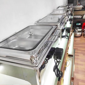 Calentador de buffet de plato de frotamiento de acero inoxidable Hotel Restaurante Catering Calentador térmico de alimentos para fiestas Estufa térmica <span class=keywords><strong>BOVE</strong></span> - Product Image 6