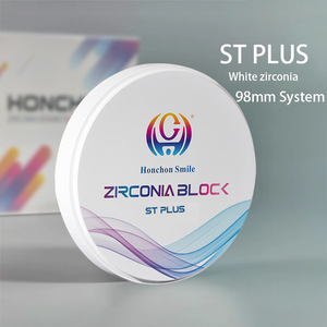 Prezzo del blocco di zirconio dentale da 98mm, St Plus bianco bianco Cadcam <span class=keywords><strong>Zirconia</strong></span> dentale - Product Image 6
