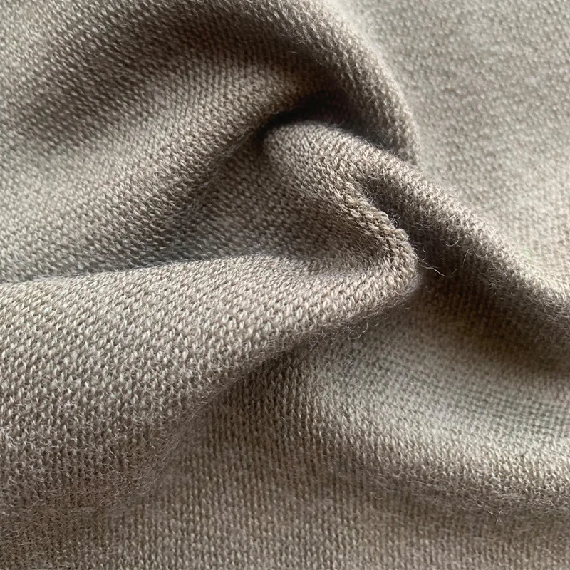 Wholesale Soft 18.5 Microns 300gsm 100% Knitted Fleece Merino Wool Fabric For T-shirt / Underwear / Socks / Firefighter Uniforms