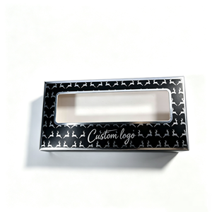 Scatola Festiva per Ciglia Finte in Lamina Argentata con Finestra a Silhouette Dinamica di Cervo, Custodia Magica per Cosmetici per Regali di Natale e Capodanno - Product Image 2
