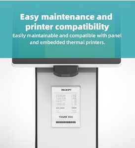 Nhà Máy Trực Tiếp 15.6 21.5 23.8 Inch Máy Tính Để Bàn Tự Đặt Hàng Kiosk Đa Cảm Ứng Sdk Vé Máy In Cho Không Người Lái Cửa Hàng Trung Tâm Mua Sắm - Product Image 2