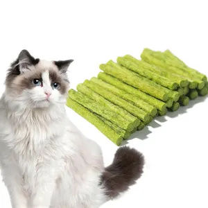 Catnip Snack Vegetarian Cat Nip Grass Remove Hair Custom Logo Canned Pure Vegan Cat Grass Stick