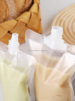 Pochettes Souples Transparents de 250 ml (8 oz) avec Bec Verseur pour Boissons, Sacs de Rangement en Plastique à Bec pour Fêtes, Mariages, Jus et Bière
