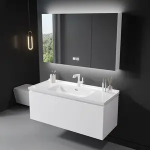 थोक के साथ आधुनिक बाथरूम Vanities फर्नीचर होटल बाथरूम आपा सिंक प्रकाश Lavabo बाथरूम कैबिनेट के साथ दर्पण
