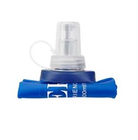 Bouteille d'eau pliable en TPU de style national personnalisé 250ml/400ml/450ml/500ml, gourde souple pliable pour le camping, course à pied et gilet d'hydratation