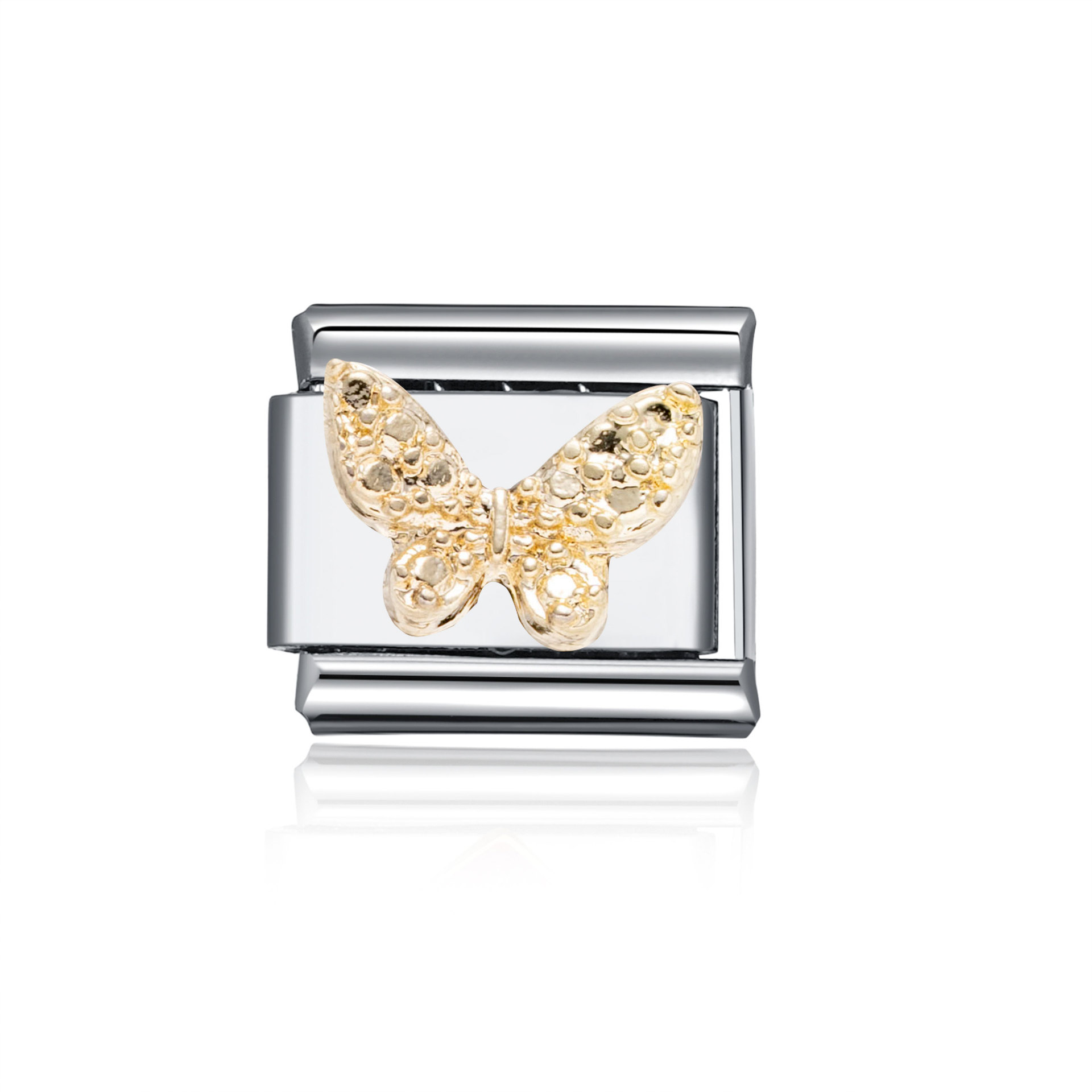 Bracelet module nœud argent-doré