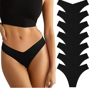 Custom Laser Cutting One Piece Female Seamless Underwear Ice <strong>Silk</strong> Briefs Women Traceless <strong>Nickers</strong> Ladies Panties in Dozens - Product Image 1