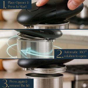 Kitchen Can Opener Portable Electric Can Opener Automatic Lid Opening Tool - Product Image 3