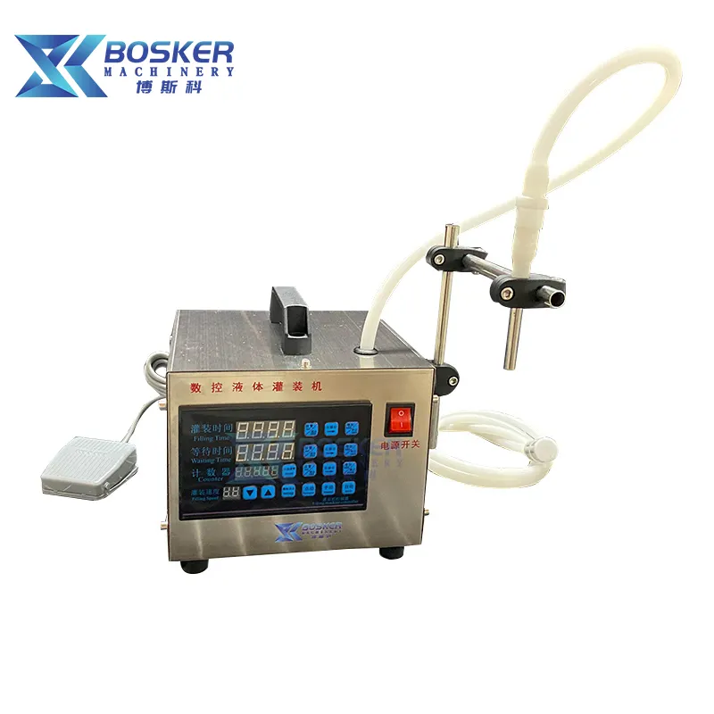 BSK-DZY01 Desktop Electric Single-Head Liquid Filling Machine Water Bottle 1-Head Diaphragm Pump Wine Filling Machine