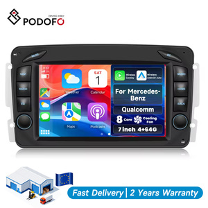 วิทยุติดรถยนต์ Podofo 7 นิ้ว 8 คอร์ Qualcomm ระบบ Android หน้าจอ IPS 4+64G รองรับ CarPlay/Android Auto GPS WiFi พร้อมพัดลมระบายความร้อน สำหรับรถยนต์ Mercedes-Benz - Product Image 1