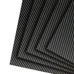 Feuille de plaque en fibre de carbone 3K feuille de fibre de carbone en vrac bas prix usine personnalisé CNC coupe feuille de fibre de carbone OEM