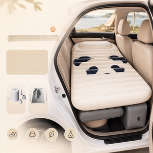 Matelas pneumatique de voiture Da Niu, motif dessin animé mignon, gonflage rapide, lit <span class=keywords><strong>gonflable</strong></span> portable pour la sieste en voyage. - Product Image 2