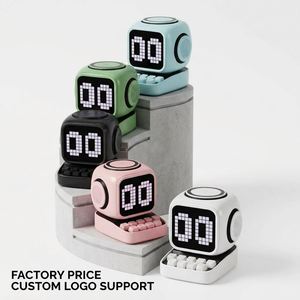 2026 New Portable <b>Cube</b> Wireless Speaker with Screen Time Display Alarm Clock Touch-<b>activated</b> Sound Feedback Function - Product Image 1
