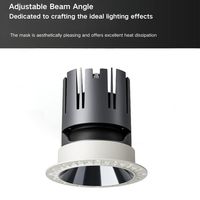 Nouveau design Spots intelligents Tuya Dali Tunable Motion Sensor Knx Wifi BT Dimmable Downlight Embedded Mask Ceiling Downlight