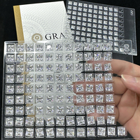 Pass Diamond Tester Princess Cut Moissanites Forme carrée Certifié 2x2mm Melee Moissanite Diamants en vrac pour la fabrication de bijoux