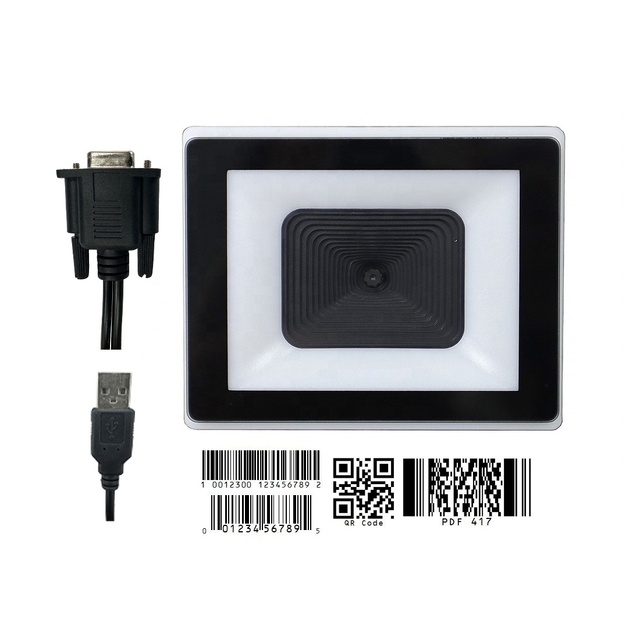 Fixed Mount Barcode Scanner Module Rs232 Barcode Reader Embedded Vending Machine Qr Code Scanner