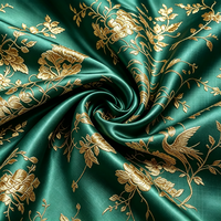 Tissu Jacquard Brocart Premium 100% Polyester Écologique Respirant Résistant à l'Abrasion Largeur 58/60" 75D pour Jupes Formelles