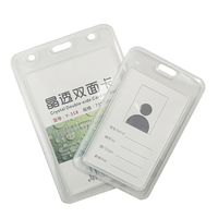 Pochettes pour cartes de crédit personnalisées en gros étiquette d'identification d'infirmière en plastique bon marché étudiant personnel porte-nom étui badge carte d'identité couverture