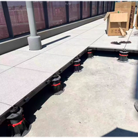 Pied de support de terrasse en plastique PP haute résistance, base surélevée durable pour système de plancher surélevé extérieur
