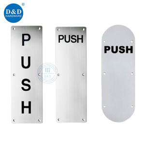 <span class=keywords><strong>Plaque</strong></span> de porte en acier inoxydable de type arrondi pour hôtel, centre commercial, bureau, pour porte extérieure - Product Image 3