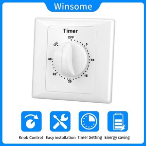 Temporizador mecánico Winsome Time Switch de 86 mm para baño, garaje, ahorro de energía - Product Image 4