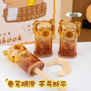 Taille-crayon Capybara mignon à un seul trou pour étudiants, fournitures scolaires pour enfants - Product Image 2