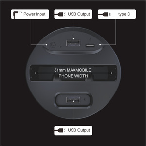 X13 ba-trong-một không dây sạc nhanh đa chức năng 3-in-1 xe cup & điện thoại di động sạc cho máy tính xách tay sử dụng - Product Image 5