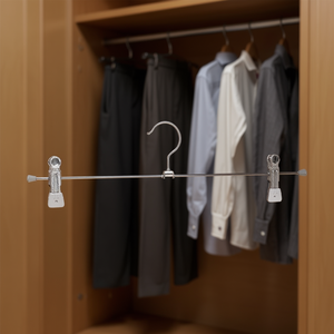 Mawa Superclip Metal Trouser Hanger 40cm Silver 2-Pack - Product Image 3