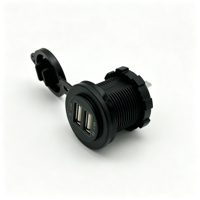 Prise d'alimentation USB double 5V 4.8A DC (2.4A+2.4A) pour camping-car, bateau, caravane