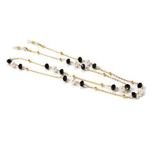 Mode perle masque chaînes lunettes chaîne pour femmes rétro métal lunettes de soleil longes lunettes cordon titulaire cou sangle - Product Image 2