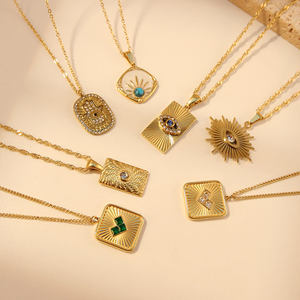 Livraison rapide à prix réduit de chaînes de mode pour femmes en acier inoxydable avec pendentif en or/<span class=keywords><strong>argent</strong></span> - Product Image 1