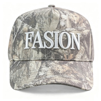 Gorra de Béisbol de 5 Paneles con Camuflaje Woodland y Logotipo Personalizado al por Mayor HBA54, Bordado 3D en Relieve, Unisex, Casual, para Exteriores, Decorativa