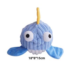 Jouets pour animaux de compagnie durables pour le nettoyage des dents, le soulagement de l'ennui, avec son de peluche et son de papier, interactifs et à lancer - Product Image 4