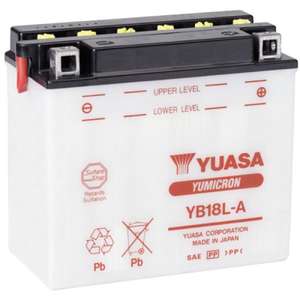 Batería de motocicleta Yuasa Yumicron YB18L-A 12V 18Ah fabricada en Japón - Product Image 1